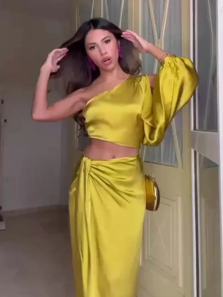 Summer Satin Party Dress