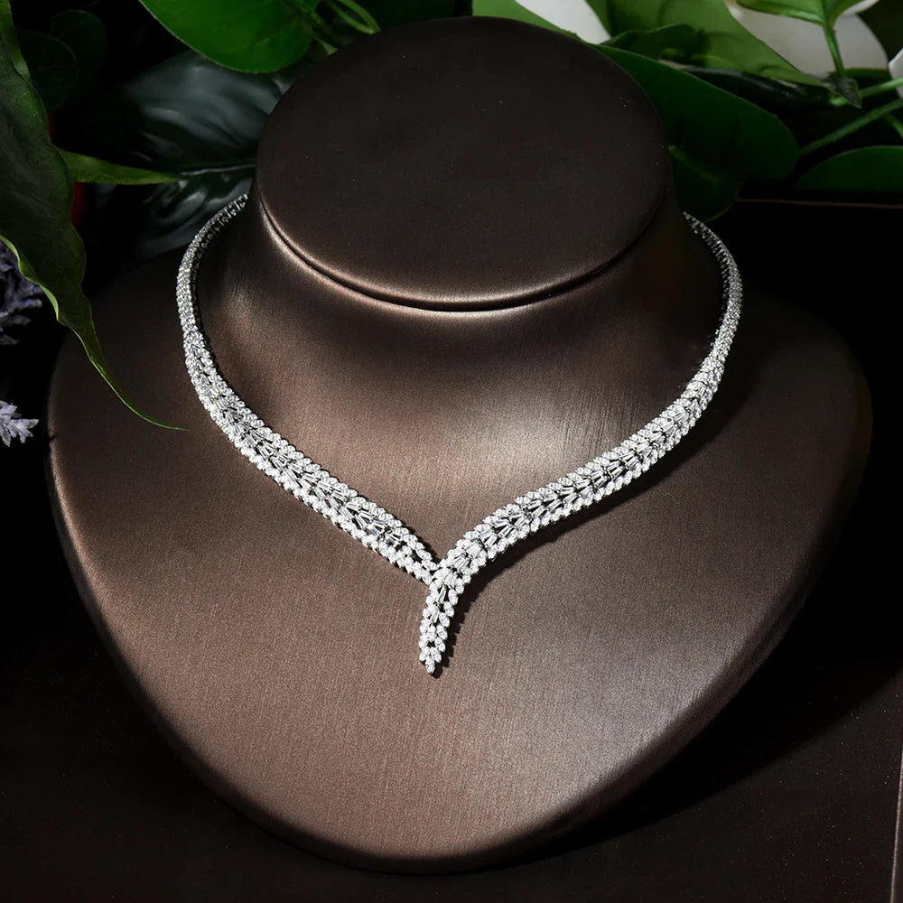 Breathtaking CZ Bridal Jewelry Set