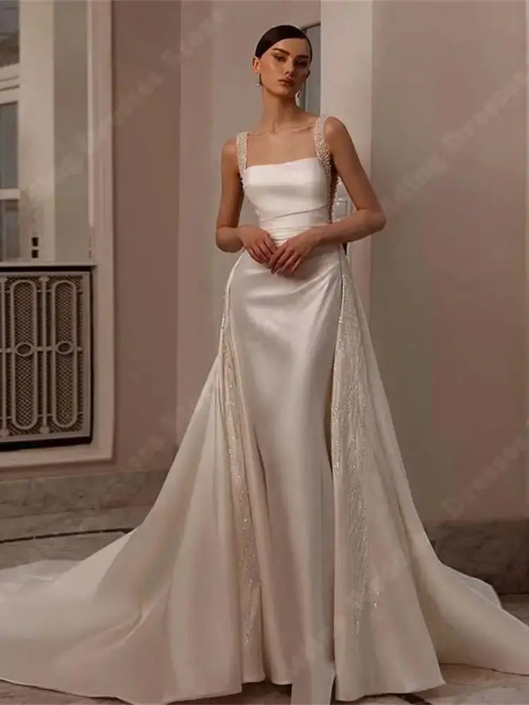 Satin Mermaid Bridal Gown